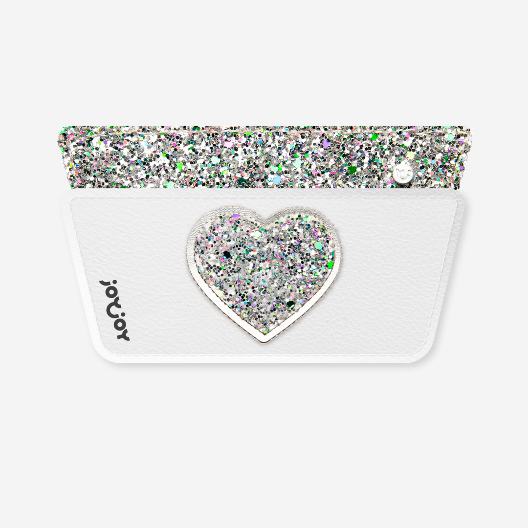 Silver Heart Snap Set