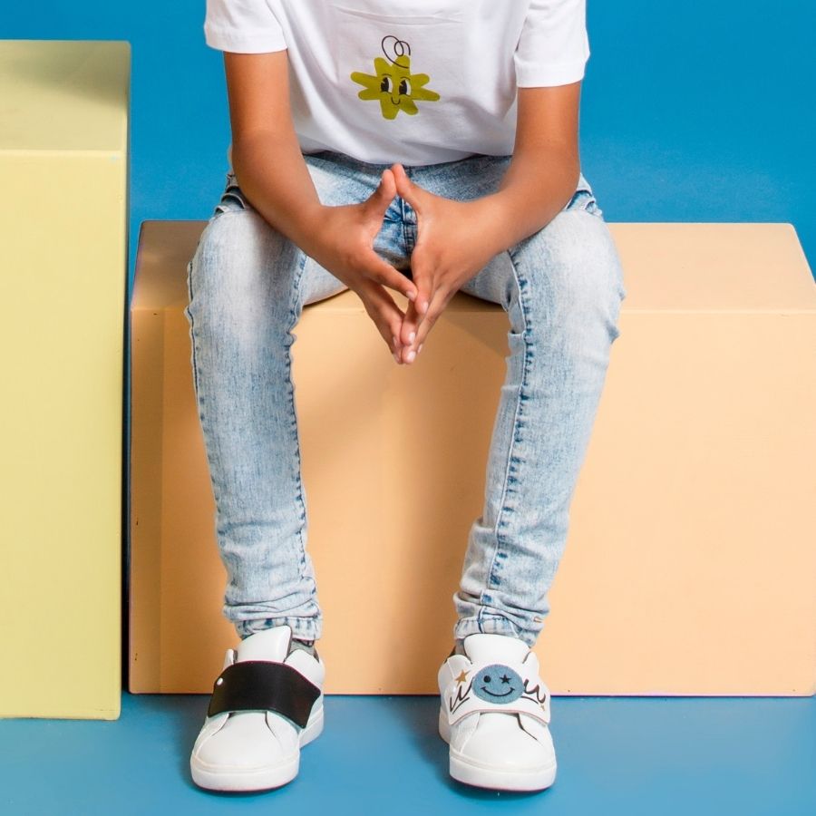 Denim Smiley Snap Set 🤩